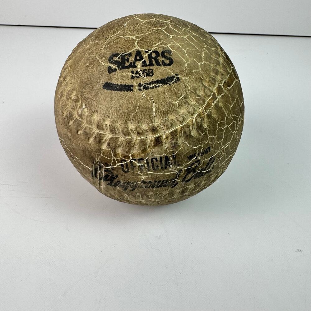 Vintage Sears Official Playground Ball Rubber Waterproof Athletic Ball